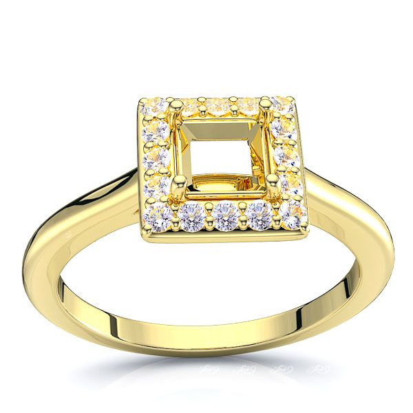 Ohio Halo Engagement Ring