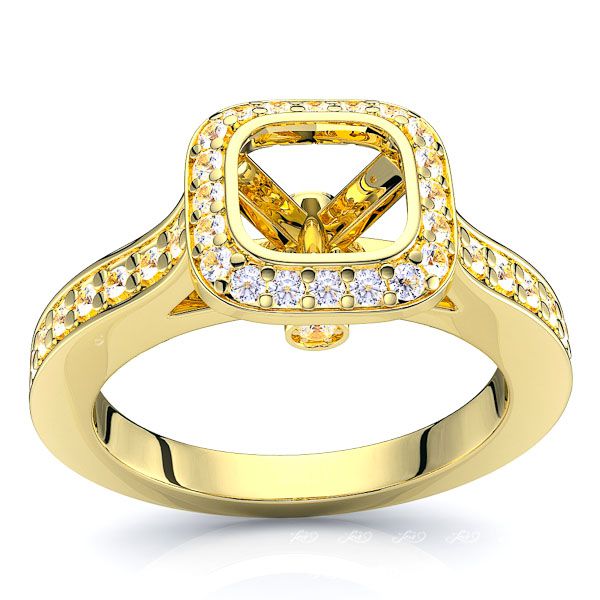 Kentucky Halo Engagement Ring