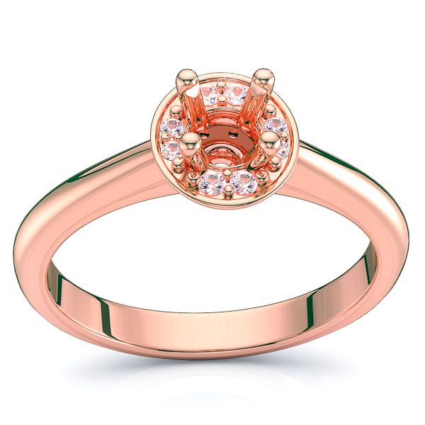Dallas Halo Solitaire Engagement Ring