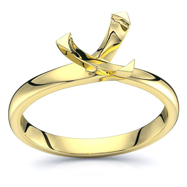 Trellis Solitaire Engagement Ring