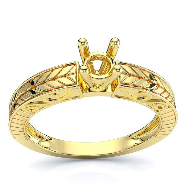 Las Vegas Solitaire Antique Engagement Ring