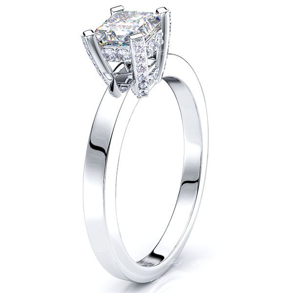 Flatiron Solitaire Engagement Ring