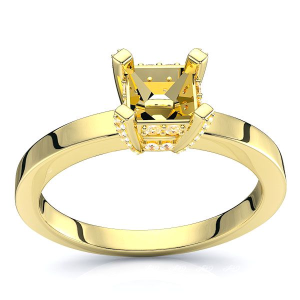 Flatiron Solitaire Engagement Ring
