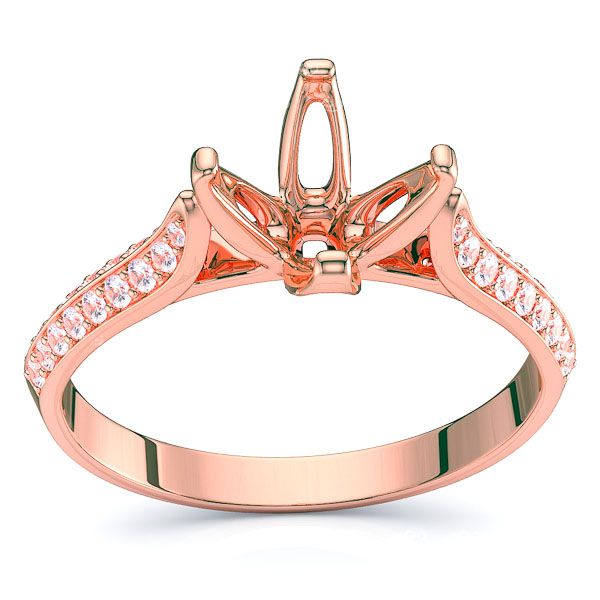 Wisconsin Pave Set Engagement Ring