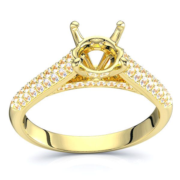 Tennessee Pave Set Engagement Ring