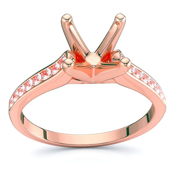New Jersey Pave Set Engagement Ring