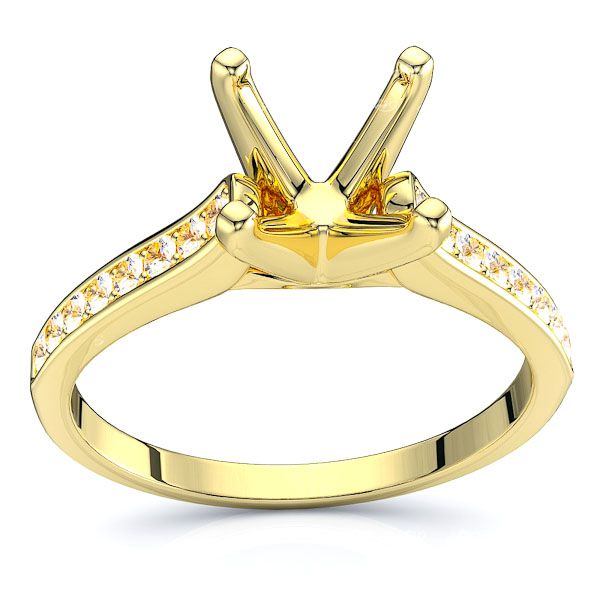 New Jersey Pave Set Engagement Ring