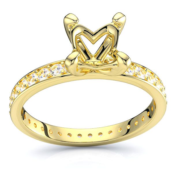 Washington Pave Set Engagement Ring