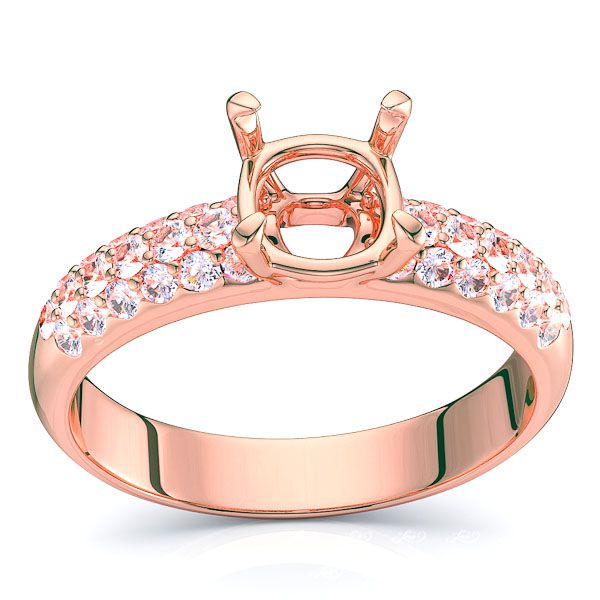 Florida Pave Set Egagement Ring