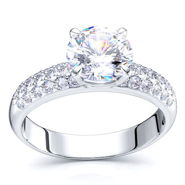 Florida Pave Set Egagement Ring