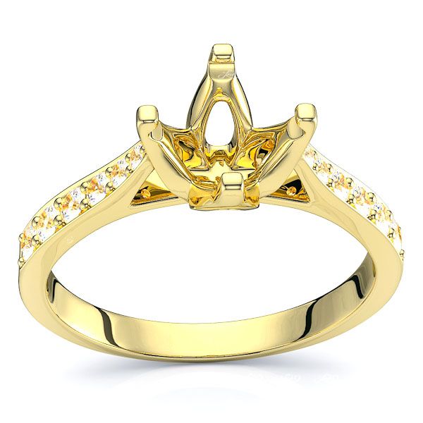 South Carolina Pave Set Engagement Ring