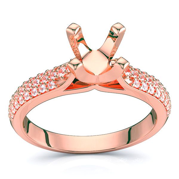 South Dakota Pave Set Engagement Ring