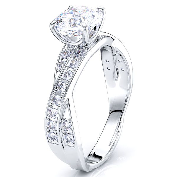 Quebec Pave Set Engagement Ring