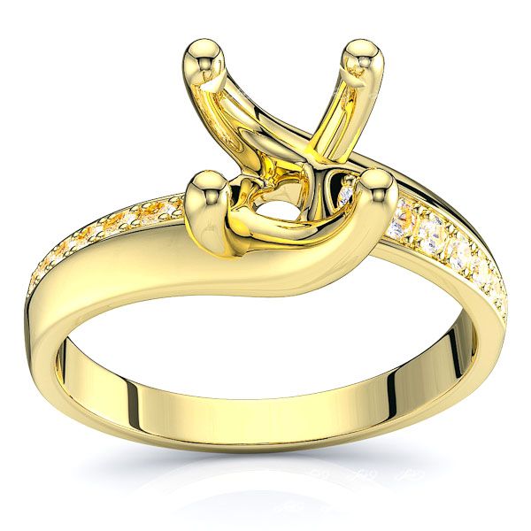 British Columbia Pave Set Engagement Ring