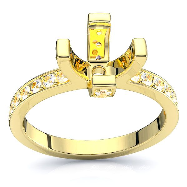 Manitoba Pave Set Engagement Ring