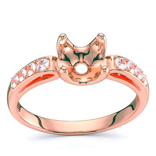 Saskatoon Pave Set Engagement Ring