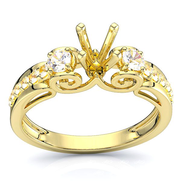New Brunswick Pave Set Engagement Ring