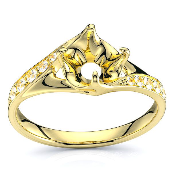 Toronto Pave Set Engagement Ring