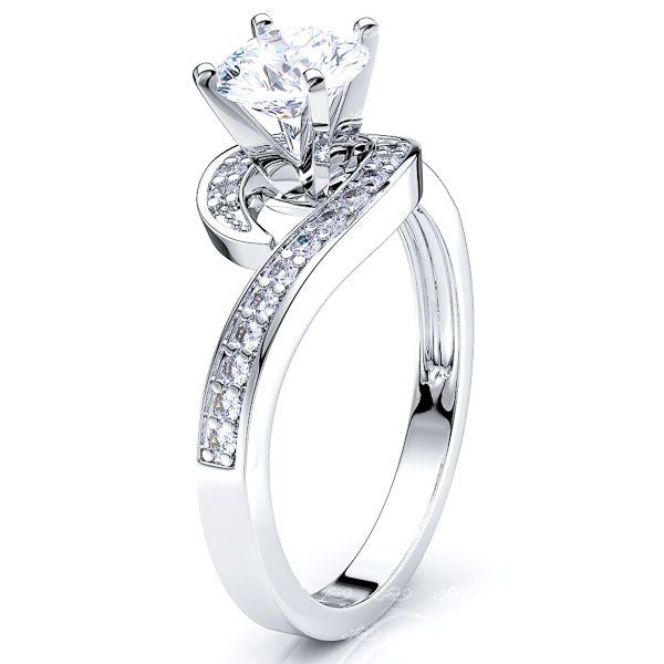 Illinois Pave Set Engagement Ring