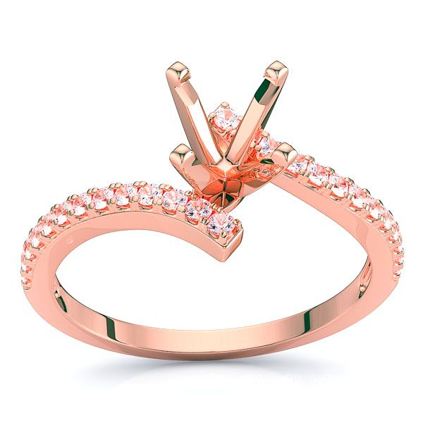 Oklahoma Pave Set Engagement Ring