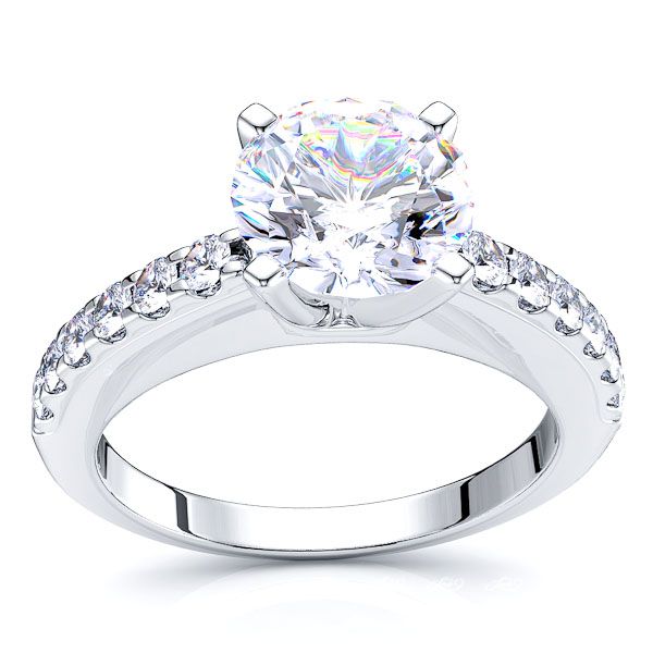 Massachusetts Pave Set Engagement Ring