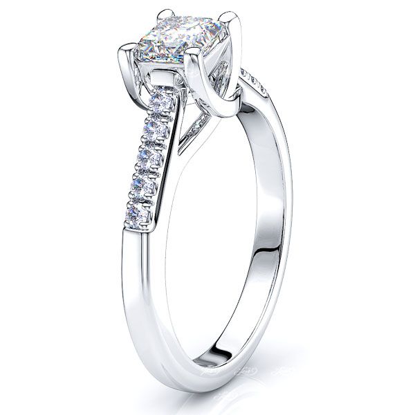 Saskatchewan Trellis Pave Set Engagement Ring