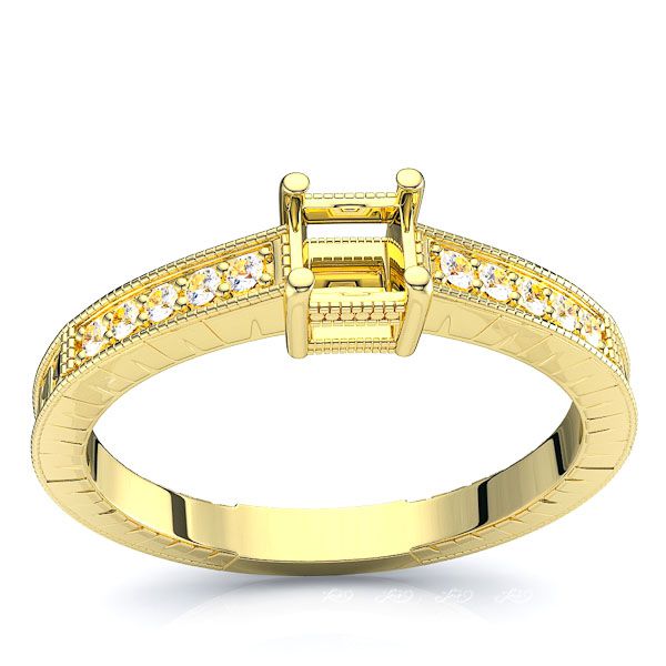 West Virgina Pave Set Engagement Ring