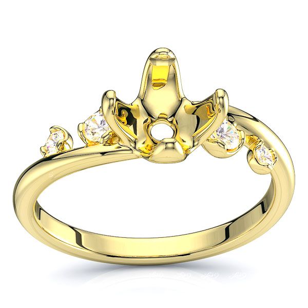 Ontorio Sidestone Engagement Ring