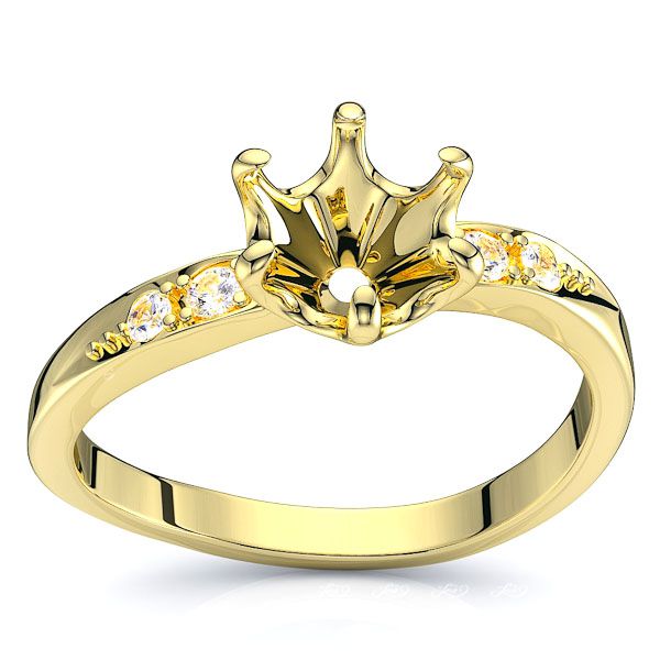Hialeah Sidestone Engagement Ring