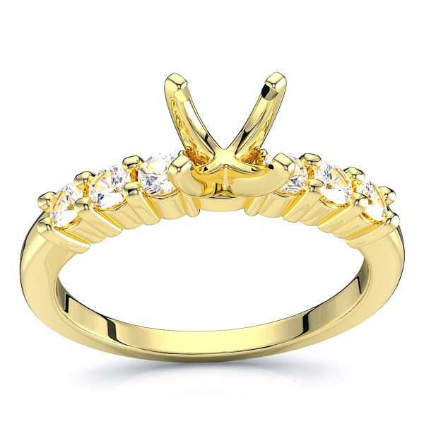 Melina Sidestone Engagement Ring