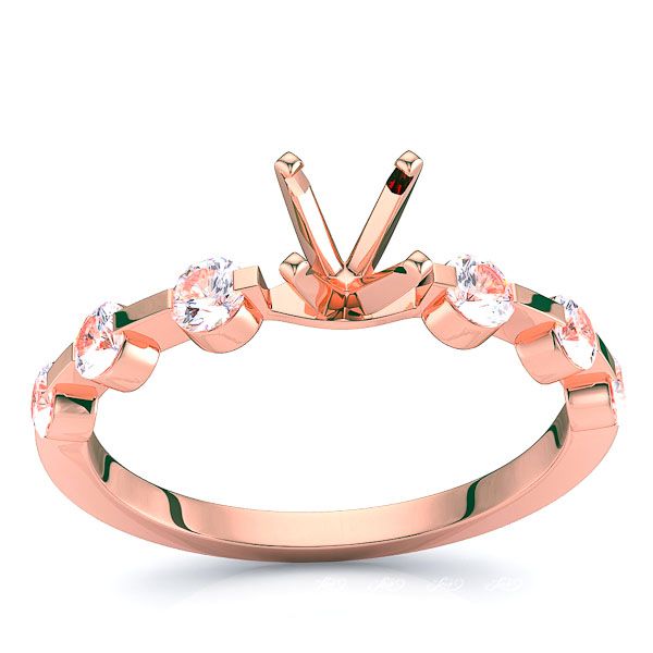 Newark Sidestone Engagement Ring