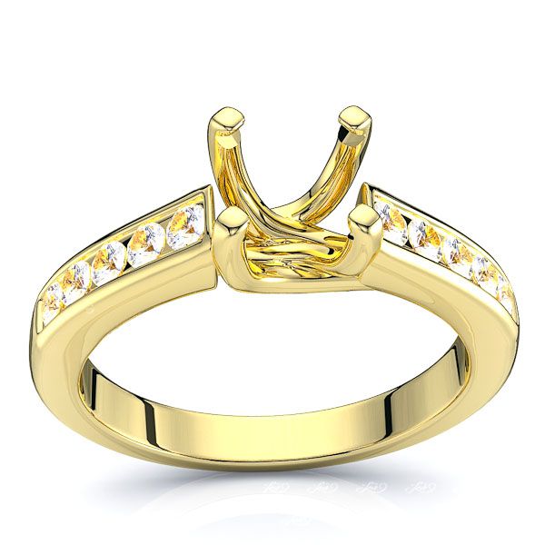 Oakland Sidestone Engagement Ring