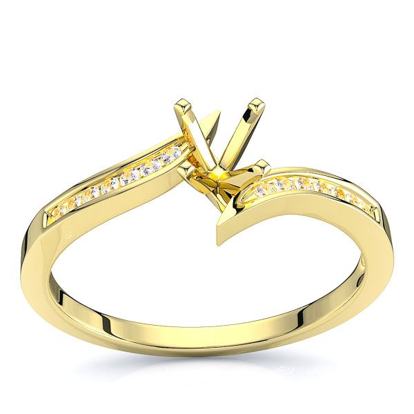 Montreal Sidestone Engagement Ring