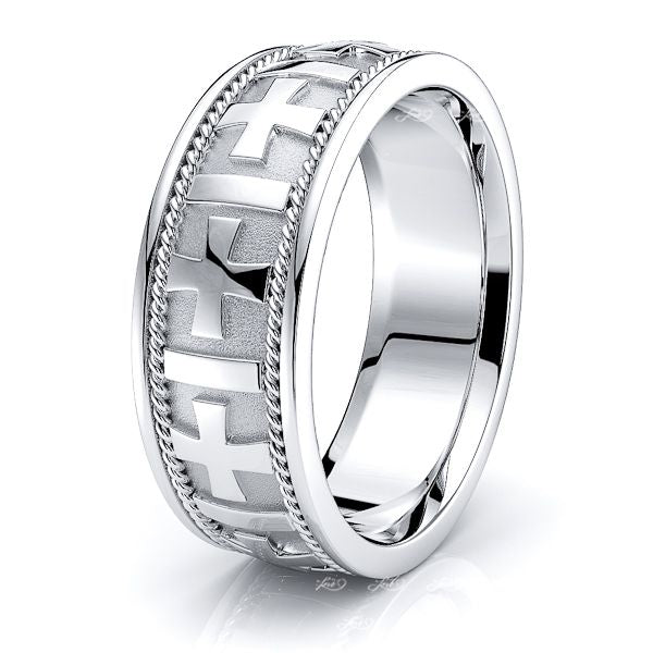 Jackson Christian Womens Hand Braided Wedding Ring