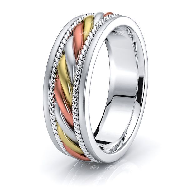 Alexander Mens Hand Braided Wedding Ring