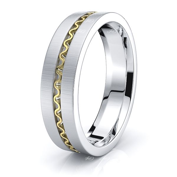 James Hand Woven Mens Wedding Band