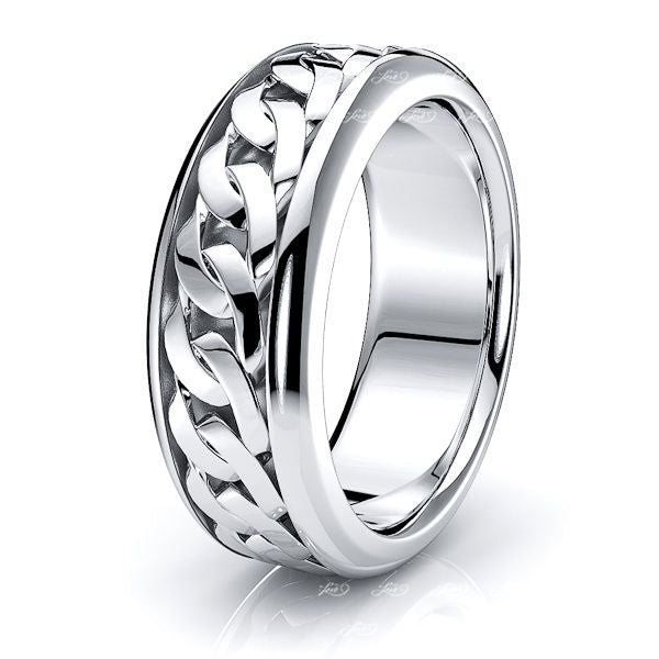 Hunter Mens Hand Braided Wedding Band