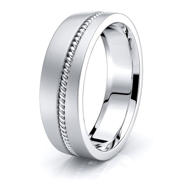 Alex Hand Woven Mens Wedding Band