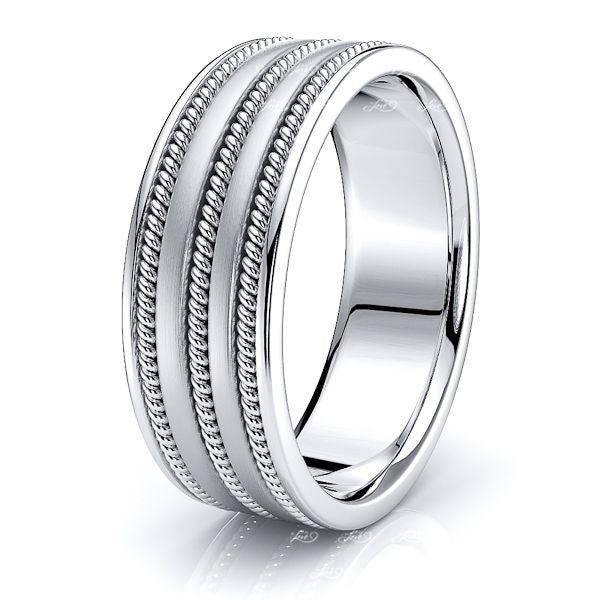 Soren Hand Woven Mens Wedding Ring
