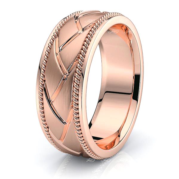ArcherMens Hand Braided Wedding Ring