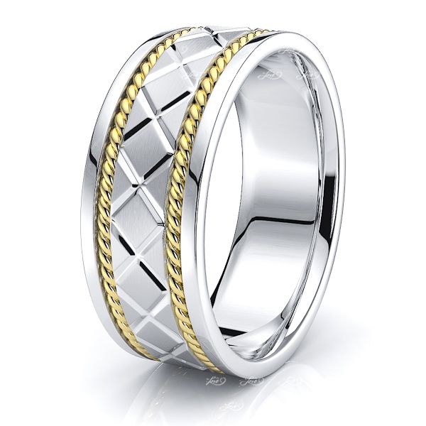 BeckettHand Woven Mens Wedding Band