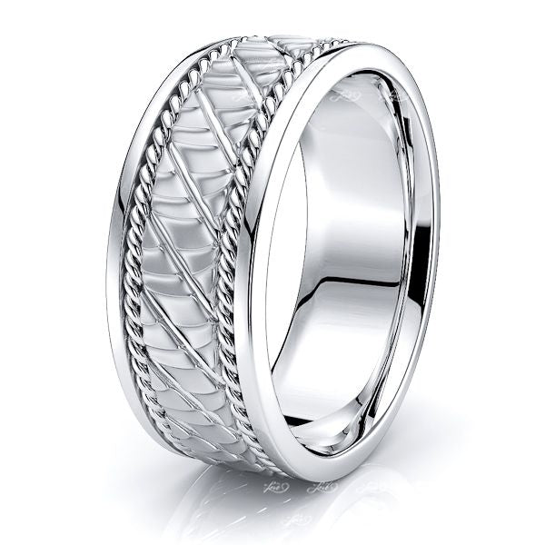 Felix Womens Hand Braided Wedding Ring