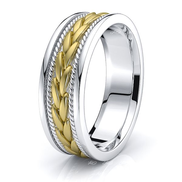 Ryker Hand Woven Mens Wedding Band