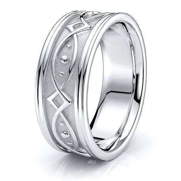Ronan Hand Woven Mens Wedding Band