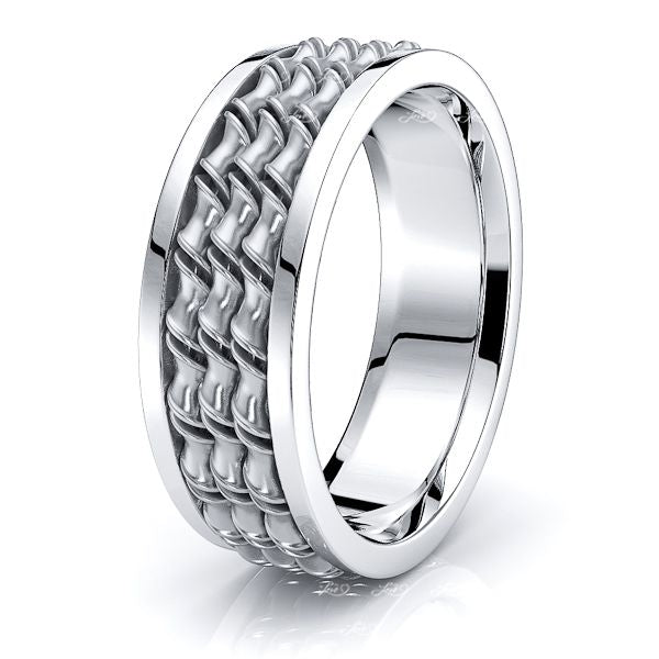 Weston Womens Hand Braided Wedding Ring