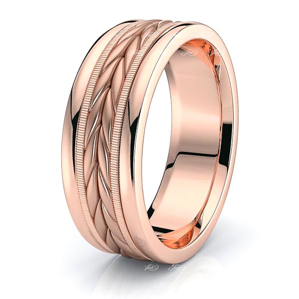 Reed Mens Hand Braided Wedding Ring