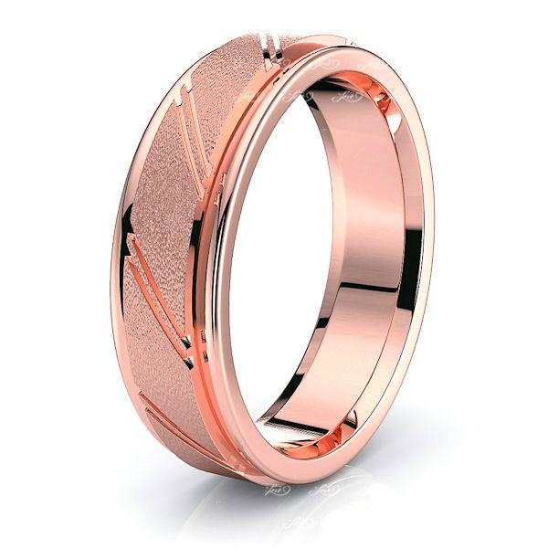 Minerva Solid 6mm Mens Wedding Ring