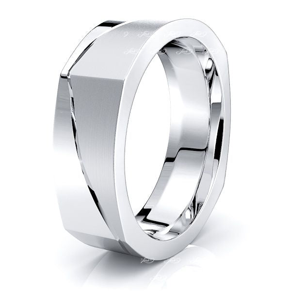 Cael Solid 7mm Square Womens Wedding Ring