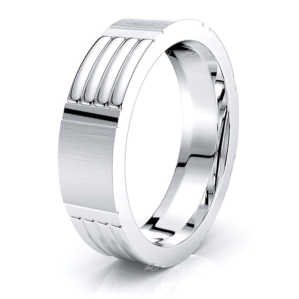 Neve Solid 6.5mm Mens Wedding Ring