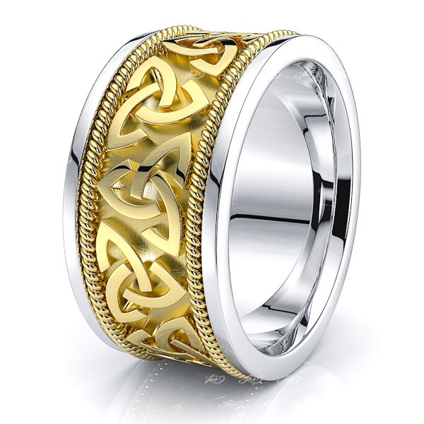 Enya Trinity Knot Mens Celtic Wedding Ring